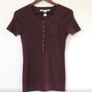 Diane von Furstenberg Short Sleeve Sweater